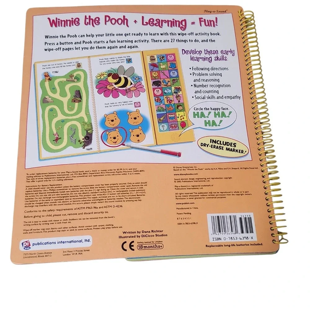 Disney 2002 Winnie The Pooh Interactive 